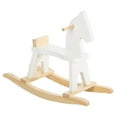 thumbnail image 3 of Amish-Made Wooden Rocking Horse Toddler Ride-On Toy - Harvest Stain Finish, 3 of 5