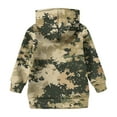 thumbnail image 3 of Xyxonk Camo Hoodies for Girls Toddler & Kids Size 10-12 Long Sleeve Maple Leaf Print Trendy Camouflage Sweatshirt with Pockets Fall Hunting Fleece Hoodie Kids Clothes,Yellow 110, 3 of 4