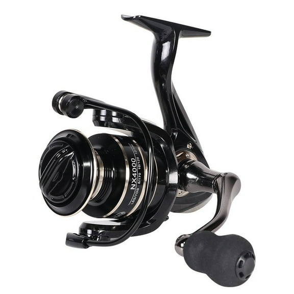BIBABLYKE NX1000-7000 Metal Spool Fishing Reel 5.2:1/4.7:1 Gear Ratio Freshwater Saltwater Fishing Reel 12 Bearing