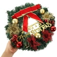thumbnail image 6 of GAXIRE Christmas Front Door Wreath Holiday Decoration Plastic Indoor Outdoor Home Use 1 Piece Festive Seasonal Decor, 6 of 8