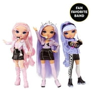 Rainbow High Rainbow Vision Royal Three K Pop – Tiara Song (Purple Lilac) Fashion Doll. 2 Designer Outfits to Mix & Match with Microphone Headset & Band Merch Playset, Gift for Kids 6-12 Years