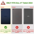 thumbnail image 3 of Fintie Slim Case for Onn. 8" Tablet (2024 Model) - Lightweight Hard Back Shell Tablet Cover for 8-inch Tablet, Black, 3 of 11