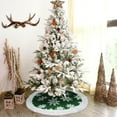 thumbnail image 6 of Sanmadrola Christmas Tree Skirt Gray White Plush Skirts Christmas Decorations Indoor Xmas Ornaments Holiday Decor for Party, 36in, 6 of 7