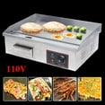 thumbnail image 5 of 22"Commercial Electric Griddle Electric Countertop Griddle 1600W Restaurant Grill BBQ Flat Top Stainless Steel Long Griddle Electric Nonstick Adjustable Thermostatic Control for Kitchen 110V, 5 of 9