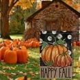 thumbnail image 7 of Sm:)e Polka Dot Fall Garden Flag 12x18 Inch Double Sided - Thankful Pumpkins, Seasonal Decorative Flag Rustic Autumn Outdoor Yard Decor, 7 of 7