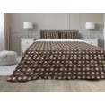 thumbnail image 1 of Acorn Comforter & Sham Bedding Set, Leaves and Acorns Pattern Hand Drawn Illustration of Fall Elements, 3 pcs Duvet Set Microfiber Filling Quilt, 5 Sizes, Pale Brown Eggplant, by Ambesonne, 1 of 4