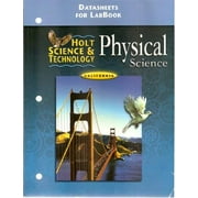 Science   Technology Datasheets for Lab Book Physical Science Grade 8: Holt Science   Technology, California  Ca Hs t 2001 , Pre-Owned  Paperback  0030557143 9780030557149 Hrw