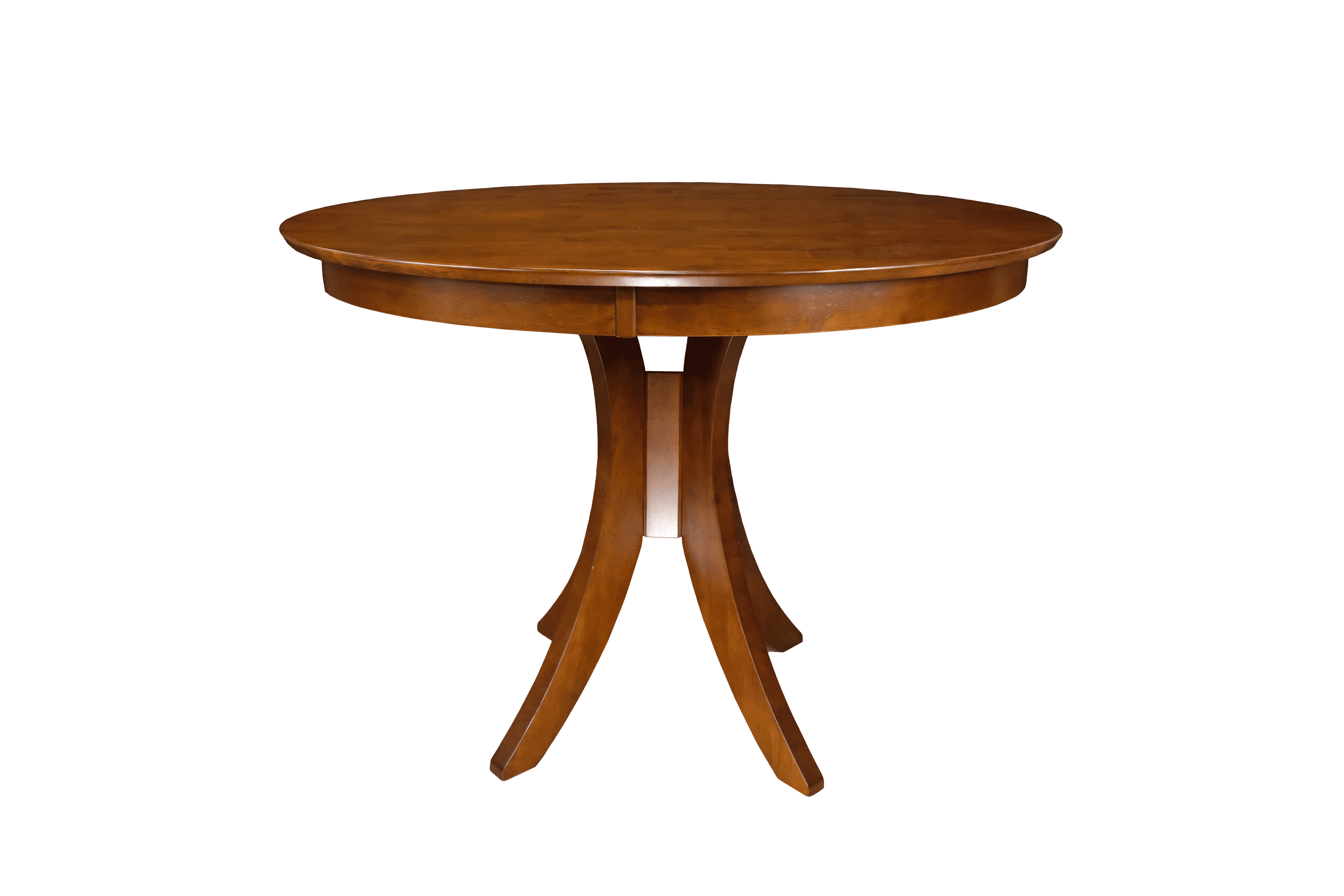 Walnut Round Solid Wood Counter Height Dining Table