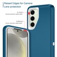 thumbnail image 3 of I-HONVA For Samsung Galaxy S25/S24 Case,3-Layer Military Grade Drop Protection Anti-Slip Rugged Shockproof Dustproof Protection 6.2 inch Phone Case,Turquoise White, 3 of 7