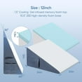 Wedge Pillow with Extra Replaceable Washable Covers, 2024 New 12'' Bed