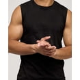 thumbnail image 4 of Real Essentials 5 Pack: Men's 100% Ultra Soft Cotton Sleeveless Crewneck Tank Top Casual Shirts Tees (Big & Tall Available), 4 of 5