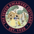 thumbnail image 2 of Men's Snow White and the Seven Dwarfs Cottage EST. 1938 Badge  Pull Over Hoodie, 2 of 4