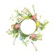 thumbnail image 1 of Corona de vela de huevo de Pascua corona de hoja verde artificial guirnalda colgante para mesa de boda centro de interior decoración al aire libre, 1 of 8