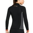 thumbnail image 4 of Diving Jacket High Efficiency Cold Proof Nylon Material Good Elasticity Swimsuits Strong Sunscreen Smooth Leather Edging Wetsuit Women Black XS, 4 of 9