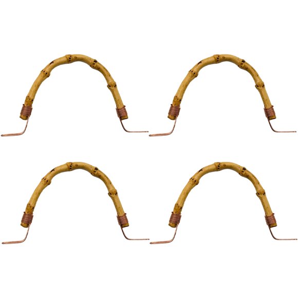 SHOWERORO 4Ud Mango Teapot Grip De Bambú Con Soporte Metálico Resistente Para Uso Doméstico