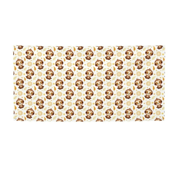 Picia Sloth Yoga Pattern Party Banner, Festive Decoration, Holiday Banner, Celebration Decor, Event Banner, Reusable Party Banner-Small