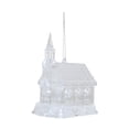 thumbnail image 1 of Casa de Navidad luminosa, decoración navideña, modelo de pueblo pequeño, adorno colgante de vacaciones, escultura de cabaña para fiesta, interior, oficina Estilo C, 1 of 8