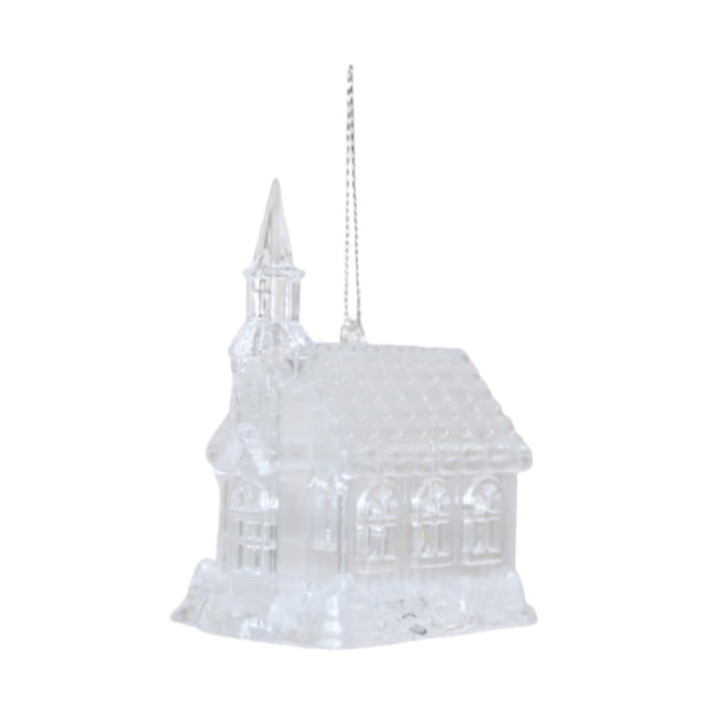 Casa de Navidad luminosa, decoración navideña, modelo de pueblo pequeño, adorno colgante de vacaciones, escultura de cabaña para fiesta, interior, oficina Estilo C