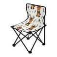 thumbnail image 2 of 600D Oxford Camping Chair Portable Foldable Chair Supports 220 lbs for Picnic, Fishing, Backpacking Reindeer with Scarf Pattern, 2 of 8