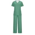 thumbnail image 4 of Samickarr Nursing Uniforms Scrubs Sets For Woman And Man Clearance Plus Size Working Uniform With Pocket Scrubs Medical Uniform Scrubs Top And Pants, 4 of 5