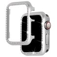 thumbnail image 2 of Estuche de diamantes para Apple Watch Series 9 8 7 41 mm 45 mm, cubierta de parachoques de metal para iWatch 9 8 6 SE 40 mm 44 mm, marco ultrafino protector, 2 of 5