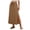 Coffee, variant on Maxi Skirts for Women Reg & Plus Size Women's Long Skirts, Flowy Summer Skirt Aline Elastic High Waisted Trendy 2026 (Army Green, XXL)