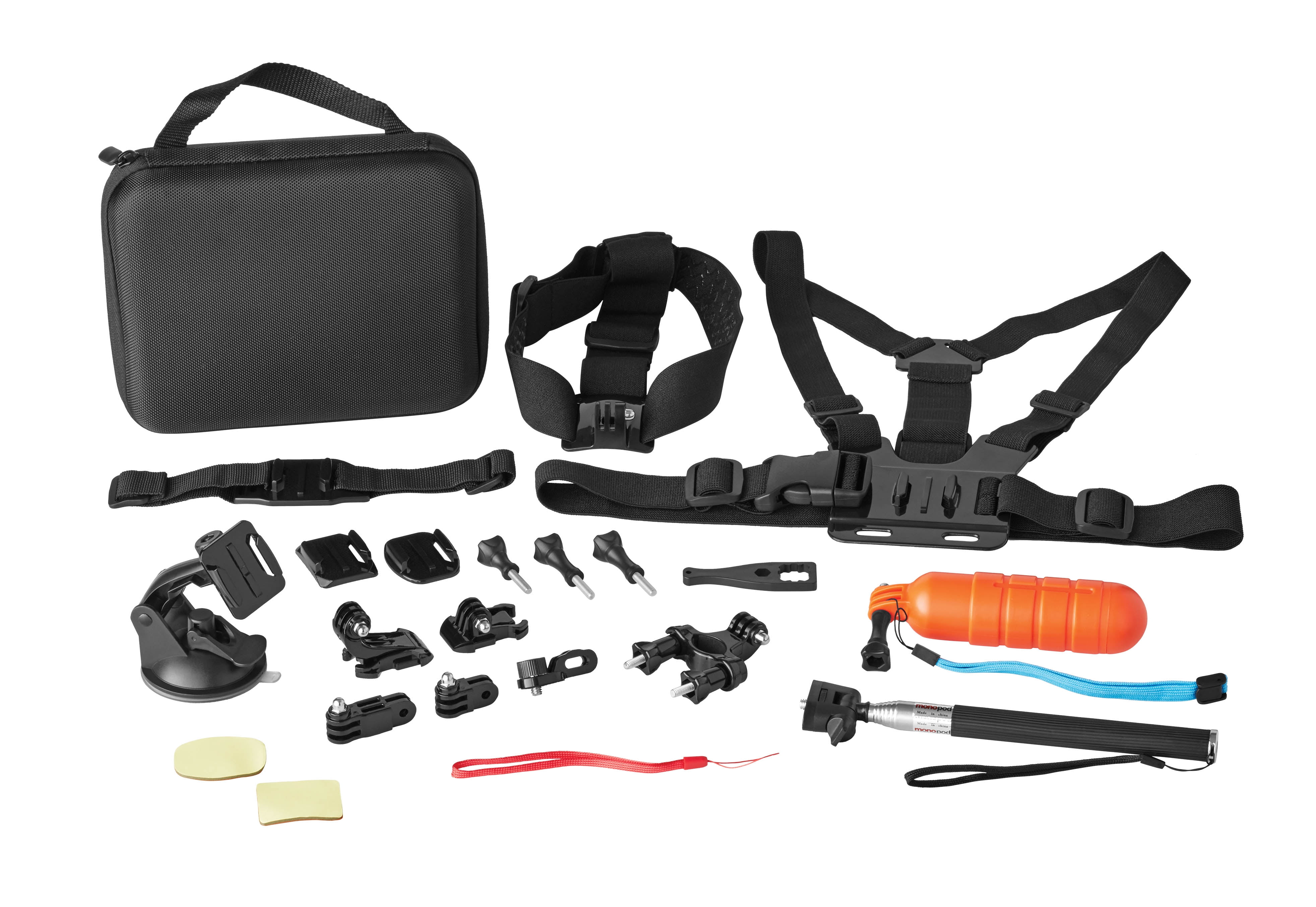 onn. Action Camera Accessory Kit Bundle