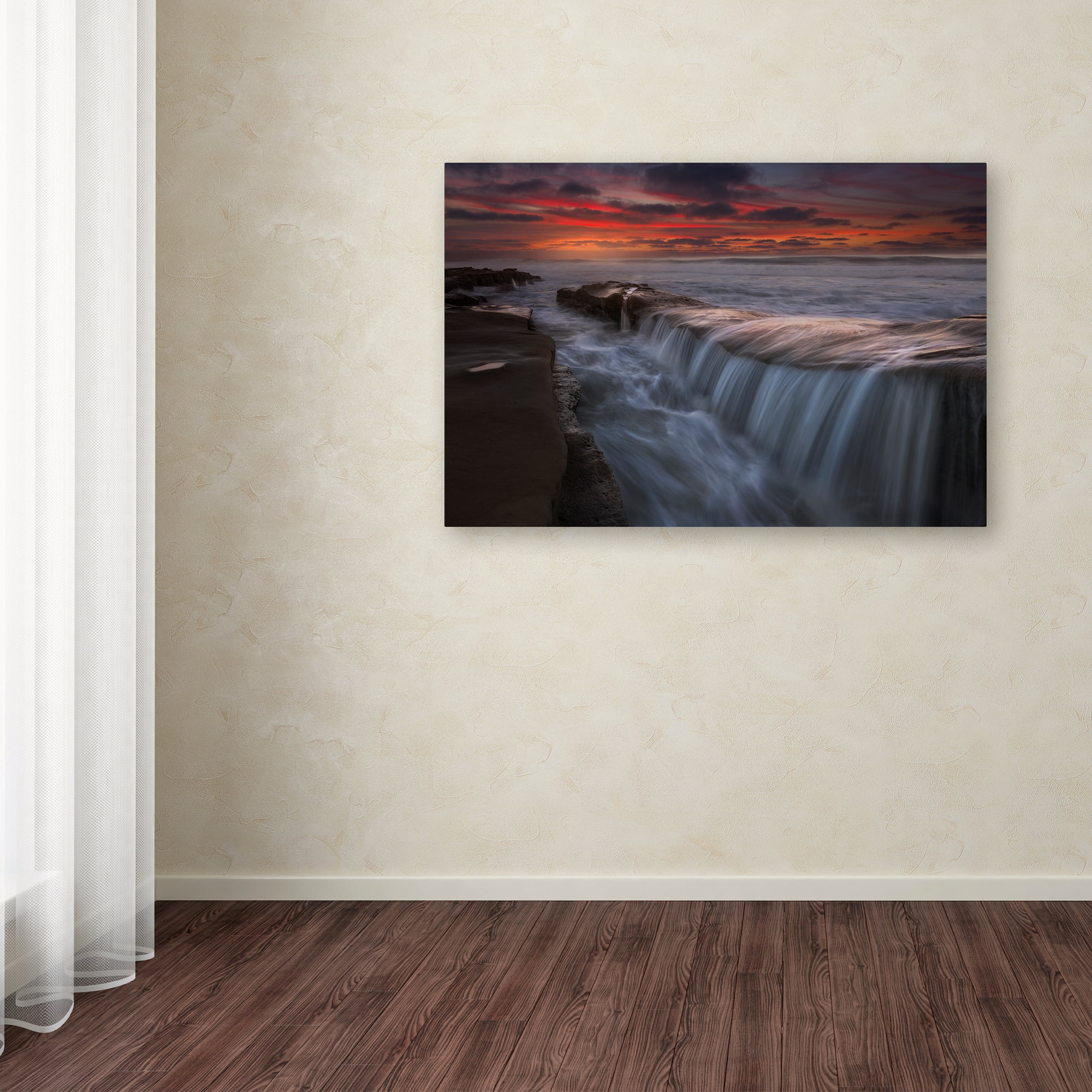 Trademark Fine Art 'Cortina de Agua' Canvas Art by Moises Levy