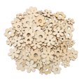 thumbnail image 2 of Chip De Flores De Madera, Recortes De Madera Sin Terminar, Aspecto De Ciruela Artesanal Para Vacaciones, 2 of 7