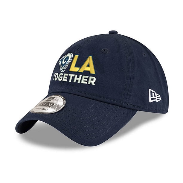 Gorra de béisbol New Era LA Together Rams para hombre, azul, talla única