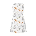 thumbnail image 6 of HOXZODT Womens Easter Bunny Dress Sleeveless V-Neck Casual A-Line Spring Summer Dress for Women Holiday Easter Outfit 2026, Hot Pink, L, 6 of 7