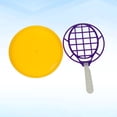 thumbnail image 5 of Children Outdoor Blowing Bubble Blower Jumbo Giant Bubble Set Creative Large Bubble Ring Toys Bubble Maker Toys Bubble Wand (Tennis Racket Shape Big Bubble Tool Random Color), 5 of 5