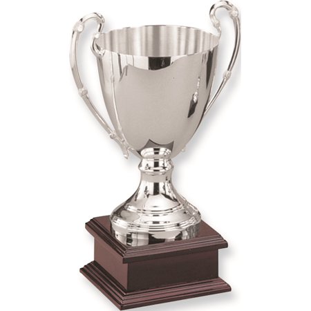 Trophy Plate Base - 10.5 Silver-plated Wood Base Trophy (6.75x6.75mm)