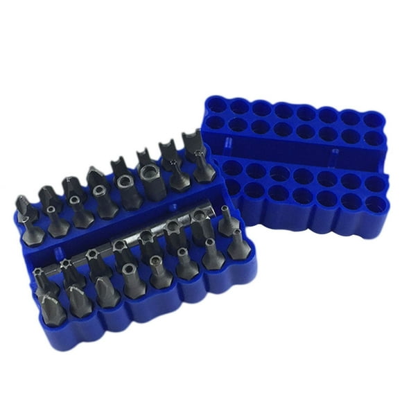 33 Pcs Durable Security Bit Set Tamper Proof Torx Hex Star Screwdriver with Bit Holder