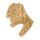 thumbnail image 1 of Gibobby Conjunto de Sudadera y Pantalón Conjunto de pantalones de manga larga con estampado de otoño para bebés y niñas recién nacidos(B,18-24 Meses), 1 of 5