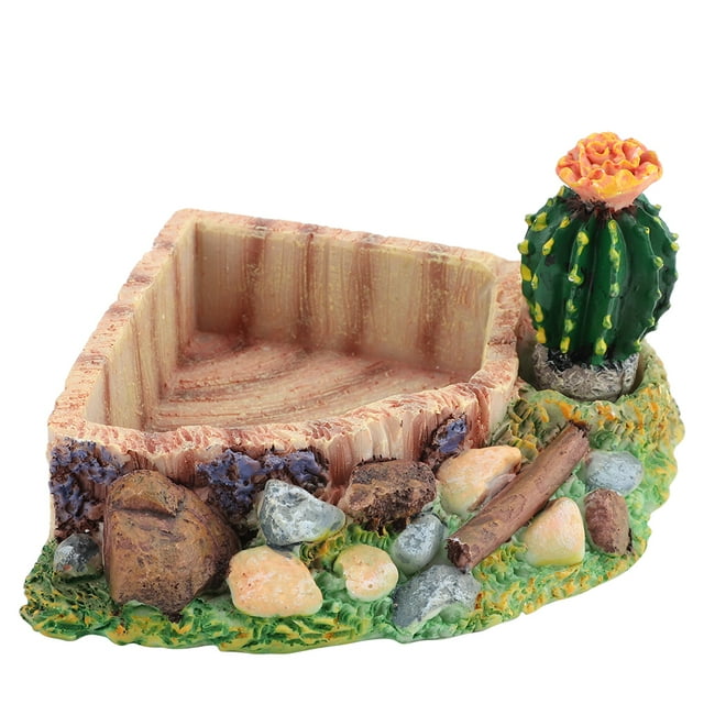 Cuenco de agua para tortugas, cuenco de alimentación para tortugas, reptiles, mascotas, tortugas, cuenco para alimentar tortugas, mejore su experiencia