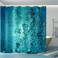 thumbnail image 3 of Bathrooms Use Seawater Bubble Shower Curtain, Bathtubs Use Standard Waterproof Shower Curtains, and Washable Fabric Shower Curtains. White Hooks-72"W x 86"L (Pack of 1), 3 of 7