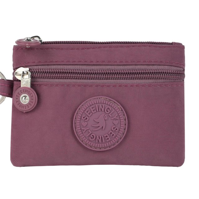 Monedero de regalo nuevo sencillo mini bolso con cremallera para llaves monedero de nailon