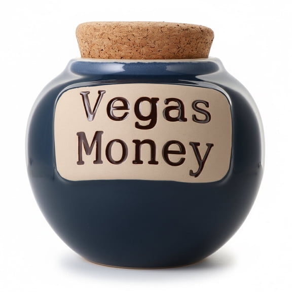 Cottage Creek Vegas Las Vegas Ceramic Piggy Bank