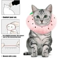 thumbnail image 5 of Colliers de Haricots pour Chats Chiens Collier de Protection Confortable Ajustable Collier de Postopératoire Rcupration Protection Anti-morsure (f, 5 of 5