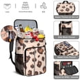 thumbnail image 5 of Travel Cooler Bag - Beige and Brown Of Leopard Print Camping Beer Cooler Backpack with Bottle Opener- Waterproof Insulated Picnic Backpacks - Cooler Bag for Beach, 5 of 6
