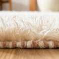 thumbnail image 4 of SAFAVIEH Casablanca Ariana Geometric Wool Shag Area Rug, Rust/Ivory, 8' x 10', 4 of 8