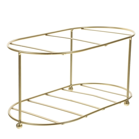 UPOUART 1Pack Metal Stand for Beverage Dispenser Golden Iron Rectangular for Storage Solution
