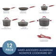 thumbnail image 2 of Juego de utensilios de cocina Rachael Ray Cucina anodizado duro antiadherente 12 piezas, 2 of 5