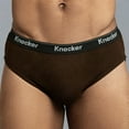 thumbnail image 3 of 6 Pc Mens Knocker Bikini Briefs Sexy Underwear Solid 100% Cotton Size XL 40-42, 3 of 3