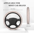 thumbnail image 3 of Balery Christmas Santa Cartoon Snowman Fundas elásticas antideslizantes para volante, funda protectora universal para hombre y mujer, 15 pulgadas, accesorios para coche., 3 of 6