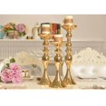thumbnail image 4 of pitrice Long Stand Metal Candle Tea Light Holder Candlestick Flower Vase Gold-M, 4 of 7