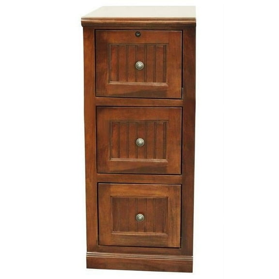 American Heartland 75003EAM Poplar 3 Drawer File Cabinet, European Aquamarine