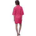 thumbnail image 3 of Turquaz Linen Lightweight Knee Length Waffle Kimono Bridesmaids Spa Robe, 3 of 3