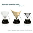 thumbnail image 3 of Pour-over Coffee Maker 17oz/0.5L Stainless-Steel Filter Clear Precision Measuring Cup & Carafe, 3 of 8